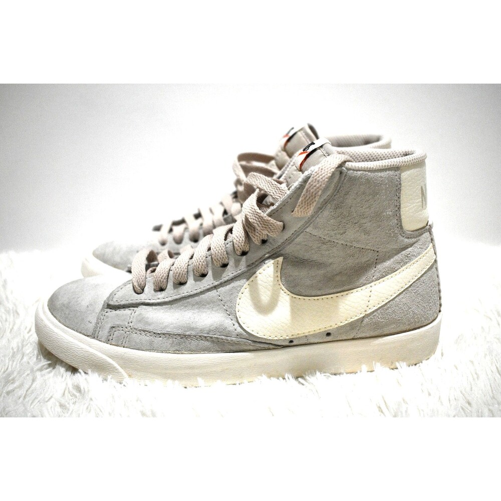 Nike Mid 77 Blazer 917862-005 Alabaster Suede Leather Sneakers Shoes Womens 6.5